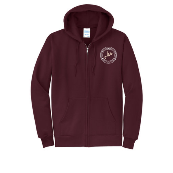 Mitaah Maroon cotton Zip up