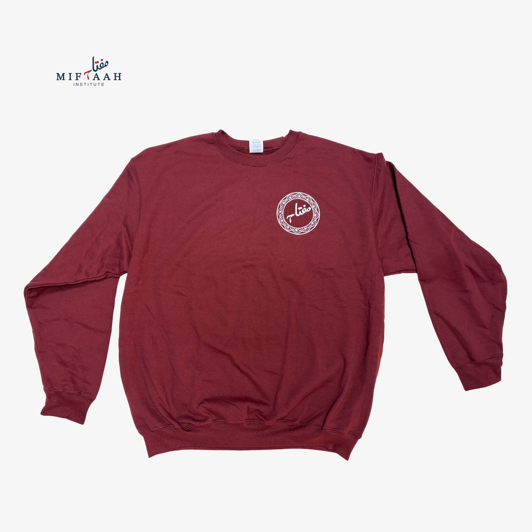 Miftaah Maroon Crew Neck