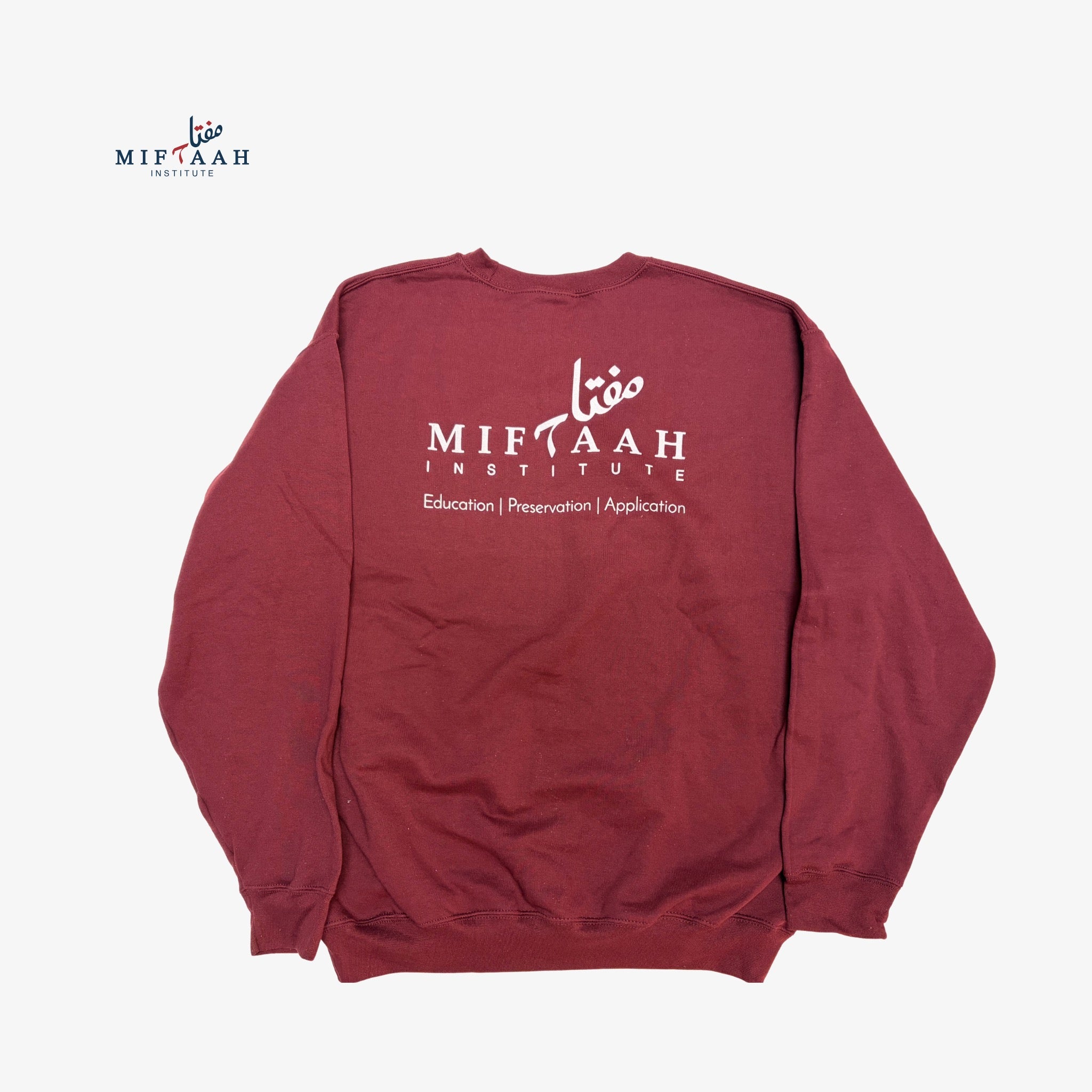 Miftaah Maroon Crew Neck